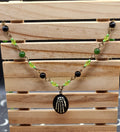 Skeleton hand necklace