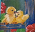 Ducklings and roses